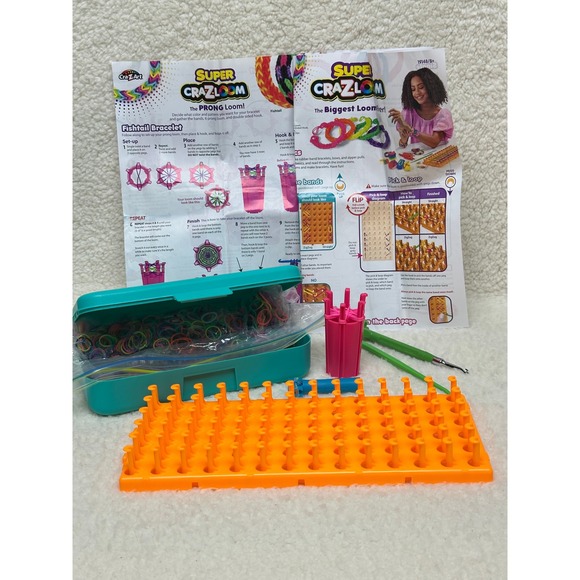 Cra-Z-Art Other - Cra-Z-Art Super Cra-Z-Loom Rubber Band Bracelet Maker Kit with Storage Case